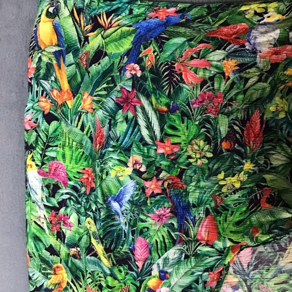 WEWOREWHAT Tropical Multi Wrap Mini Skirt Sarong COVERUP OS VACATION RESORT